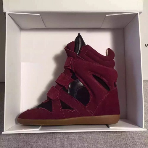 Isabel Marant sneakers burgundy and black